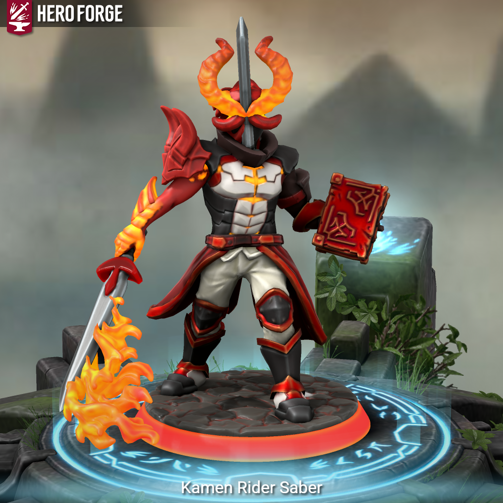 Heroforge Rider Kamen Rider Saber in Hero Forge by RiderB0y on DeviantArt