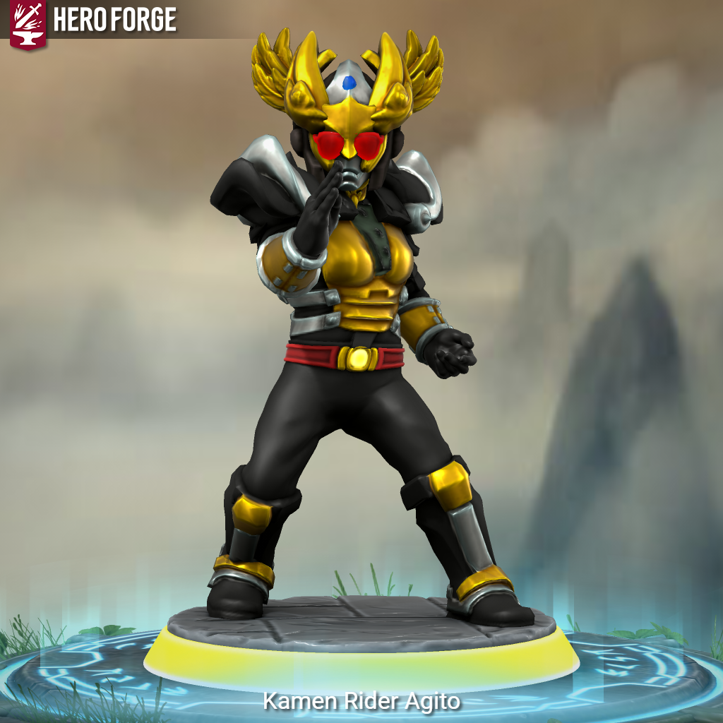 Heroforge Rider Kamen Rider Agito in Hero Forge by RiderB0y on DeviantArt