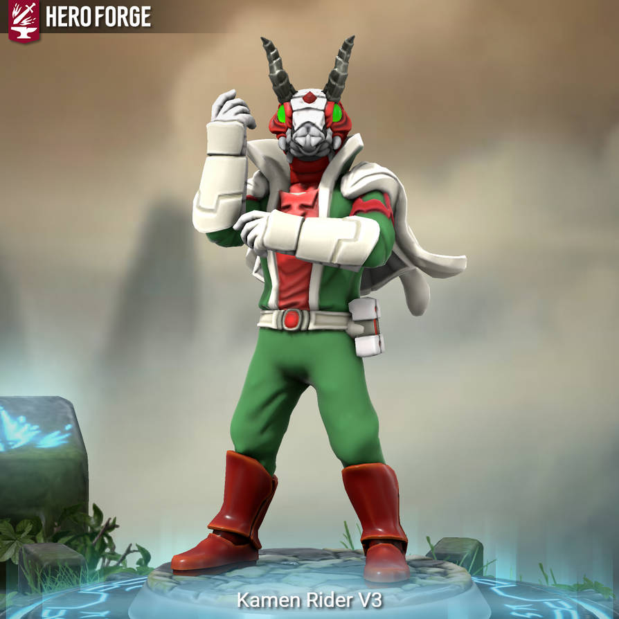 Heroforge Rider Kamen Rider V3 in Hero Forge by RiderB0y on DeviantArt