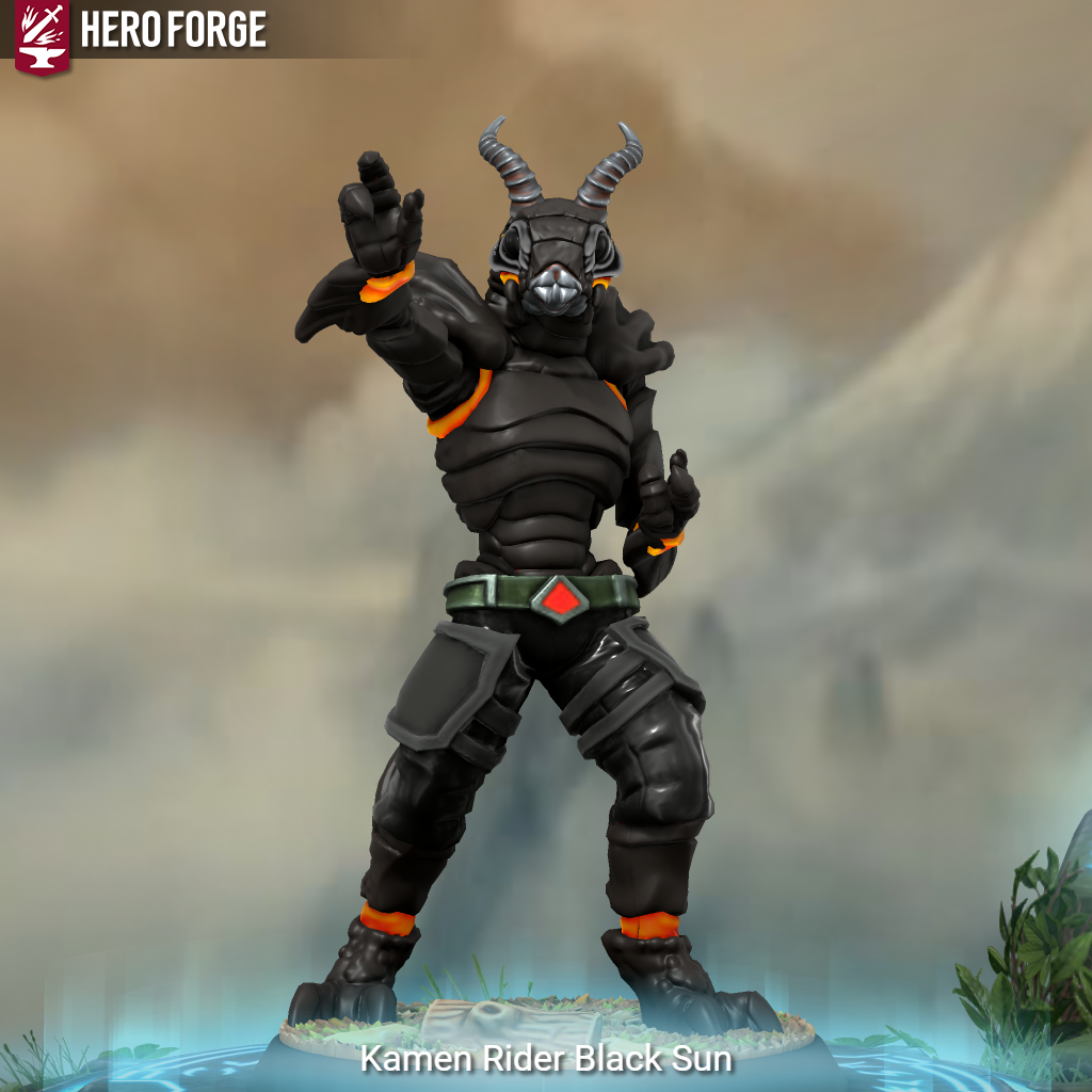 Heroforge Rider Kamen Rider Black Sun in Hero Forge by RiderB0y on DeviantArt