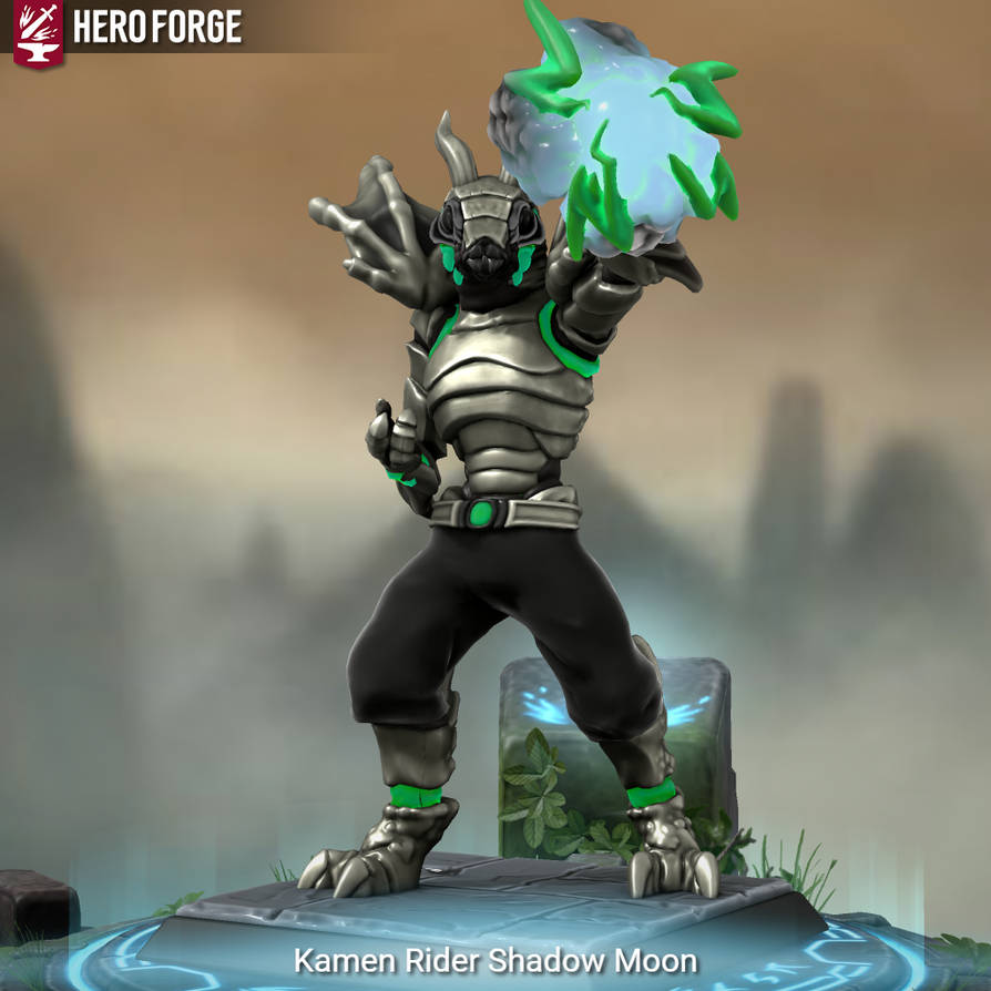 Shadowmoon Mask Rider Kamen Rider Shadow Moon in Hero Forge by RiderB0y on DeviantArt