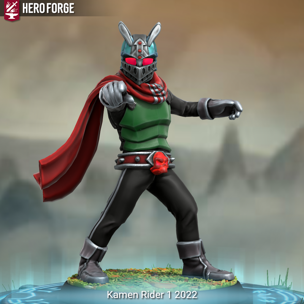 Heroforge Rider Kamen Rider 1 version 2022 in Hero Forge by RiderB0y on DeviantArt