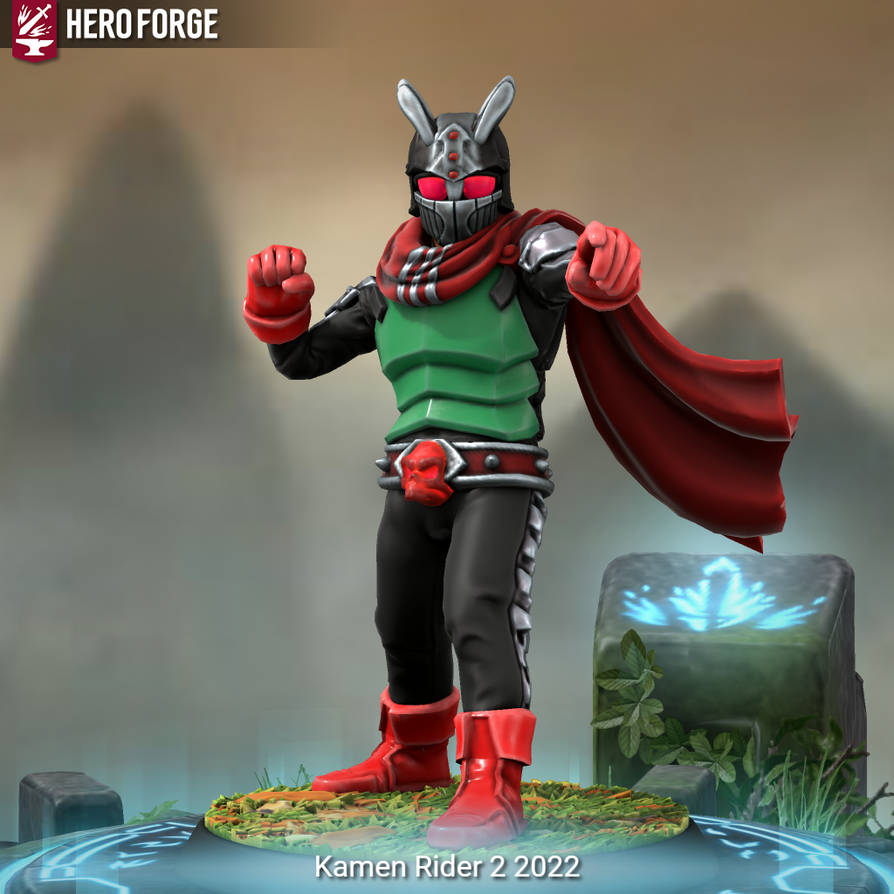 Heroforge Rider Kamen Rider 2 Version 2022 in Hero forge by RiderB0y on DeviantArt
