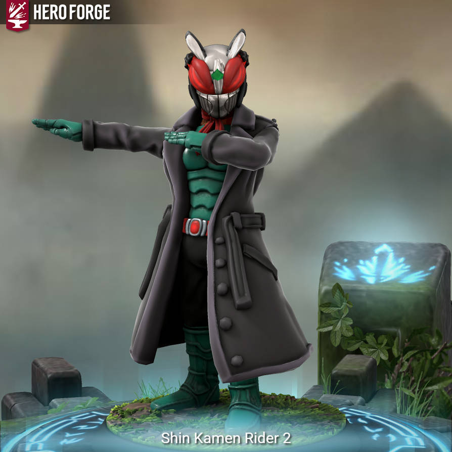 Haroon Rider 2 Shin Kamen Rider 2 in Hero Forge by RiderB0y on DeviantArt