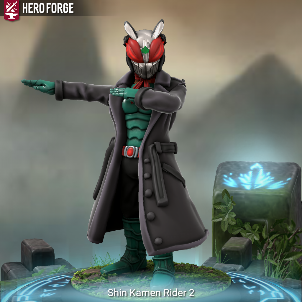 Heroforge Rider Shin Kamen Rider 2 in Hero Forge by RiderB0y on DeviantArt