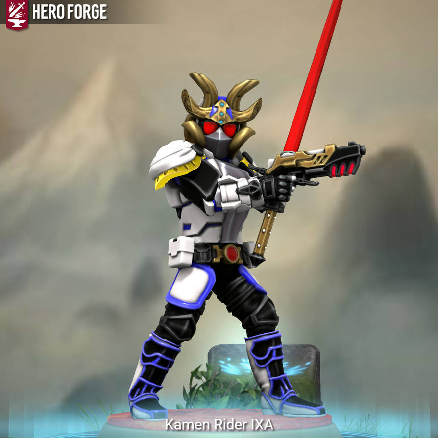 Masked Rider Ixa Kamen Rider IXA in Hero Forge by RiderB0y on DeviantArt