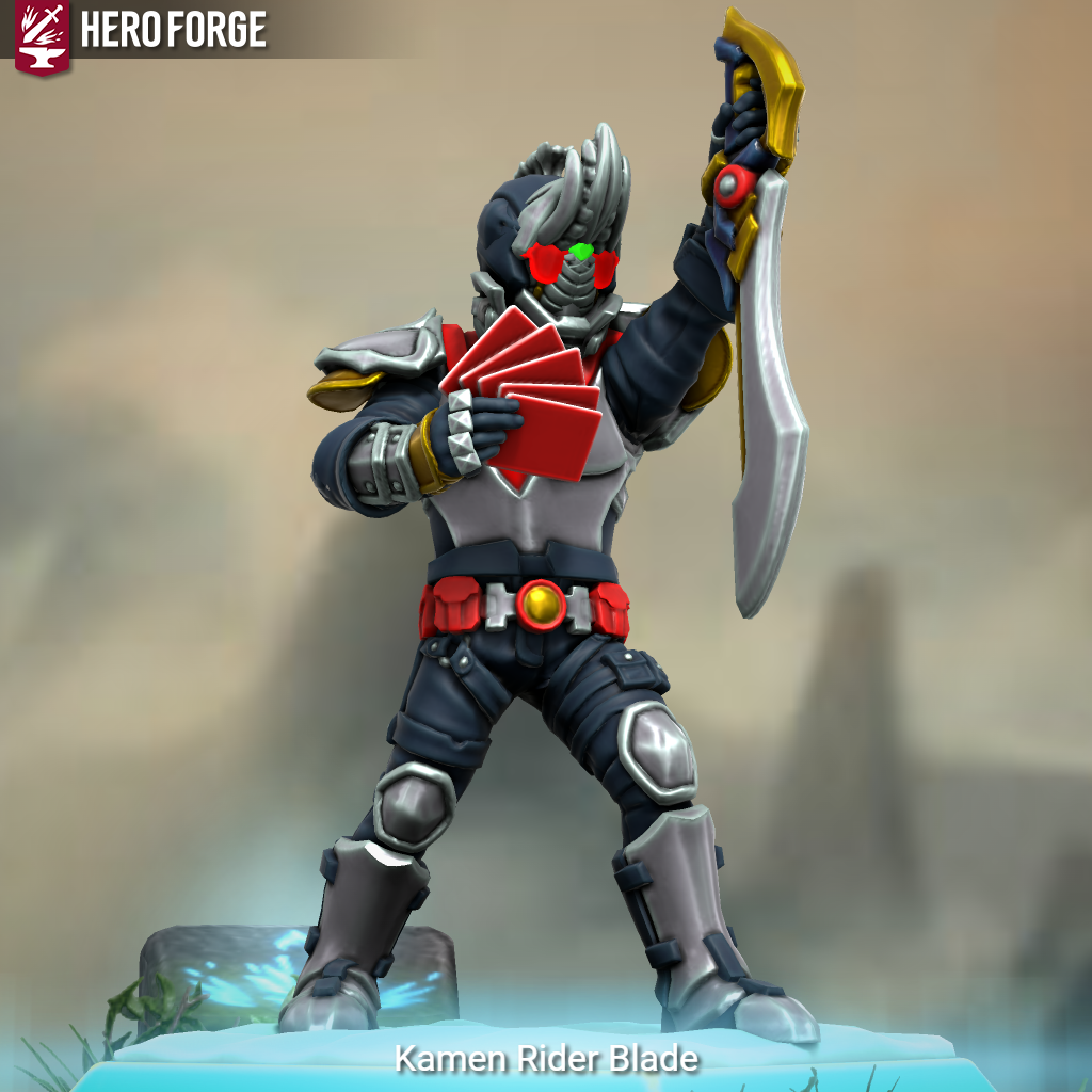 Heroforge Rider Kamen Rider Blade in Hero Forge by RiderB0y on DeviantArt