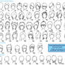 Various Male Anime+Manga Hairstyles