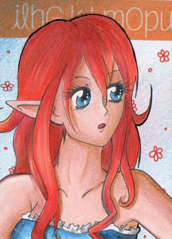 ACEO #111 - Redhead Elf