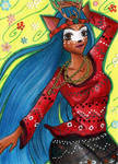 ACEO #190 - Dancing with the Wind by Elythe