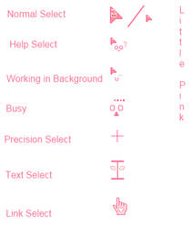 Cursor Set :: Little Pink