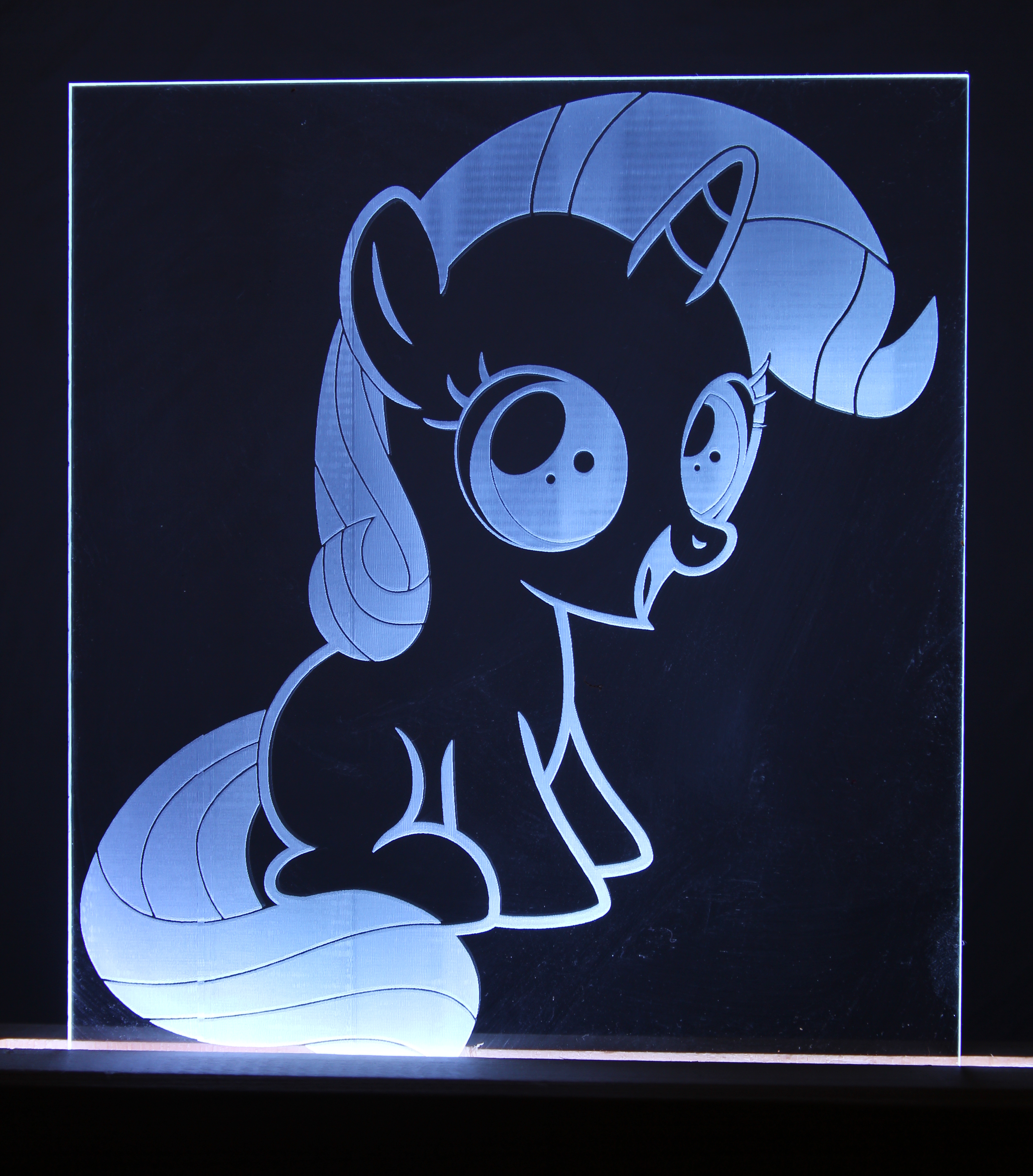 Filly Rarity Acrylic LED Picture