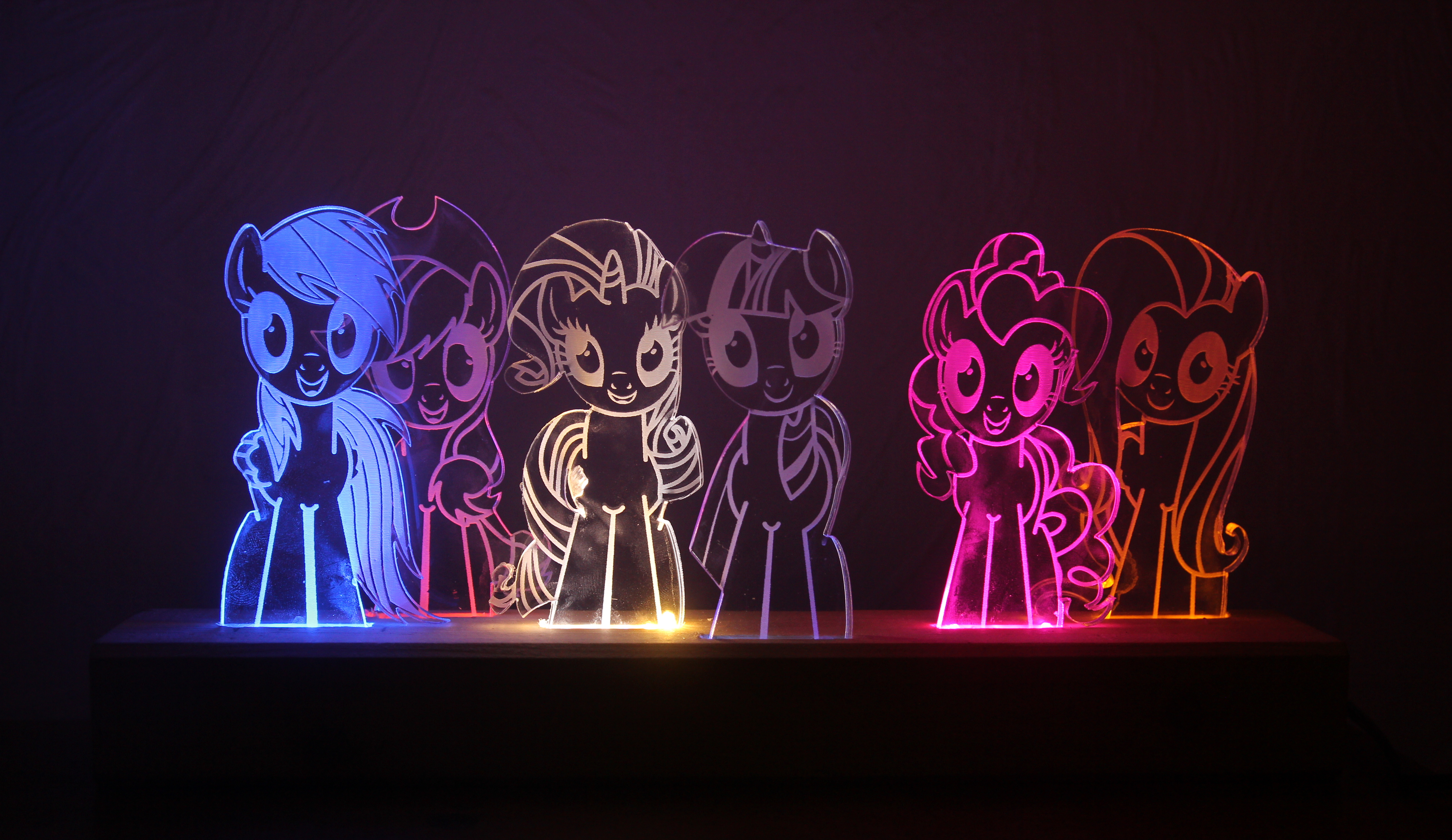 Mane 6 Acrylic LED Picture