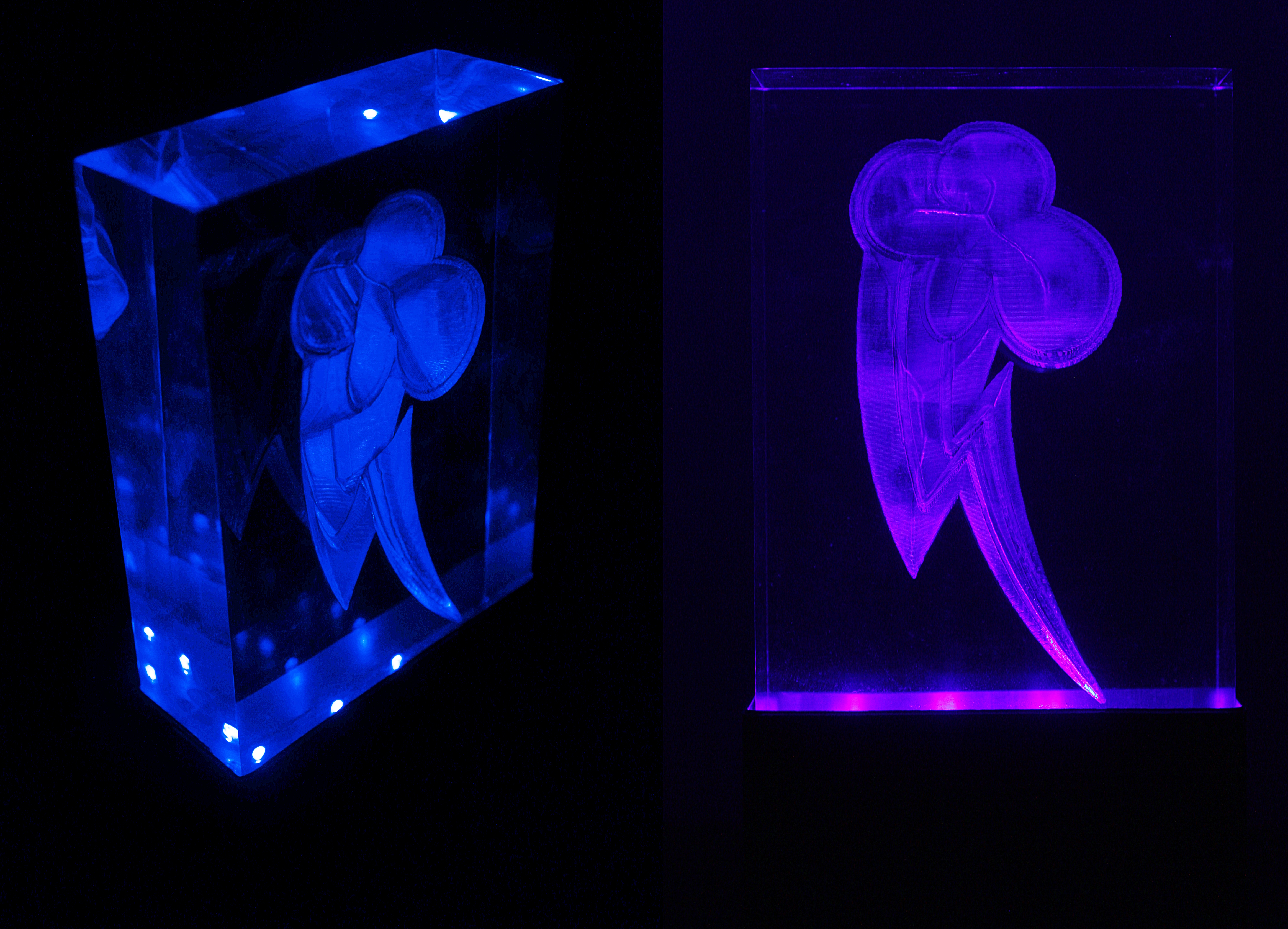 Rainbow Dash Cutie Mark Acrylic Block LED Picture