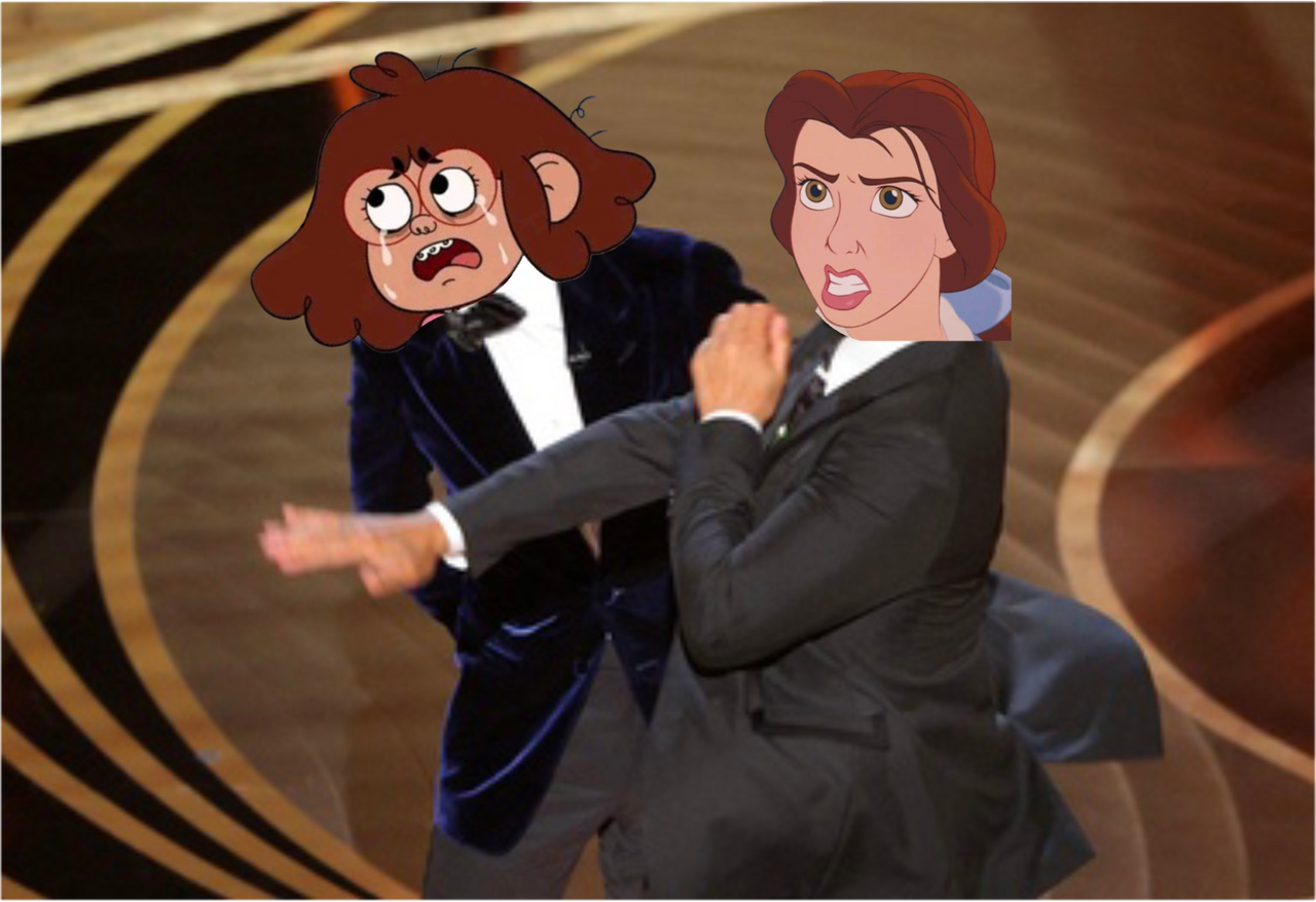 Belle (Beauty and the Beast) Slaps Tater (Primos) by YamaChannel1987 on ...