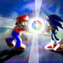 Mario Brawls Sonic