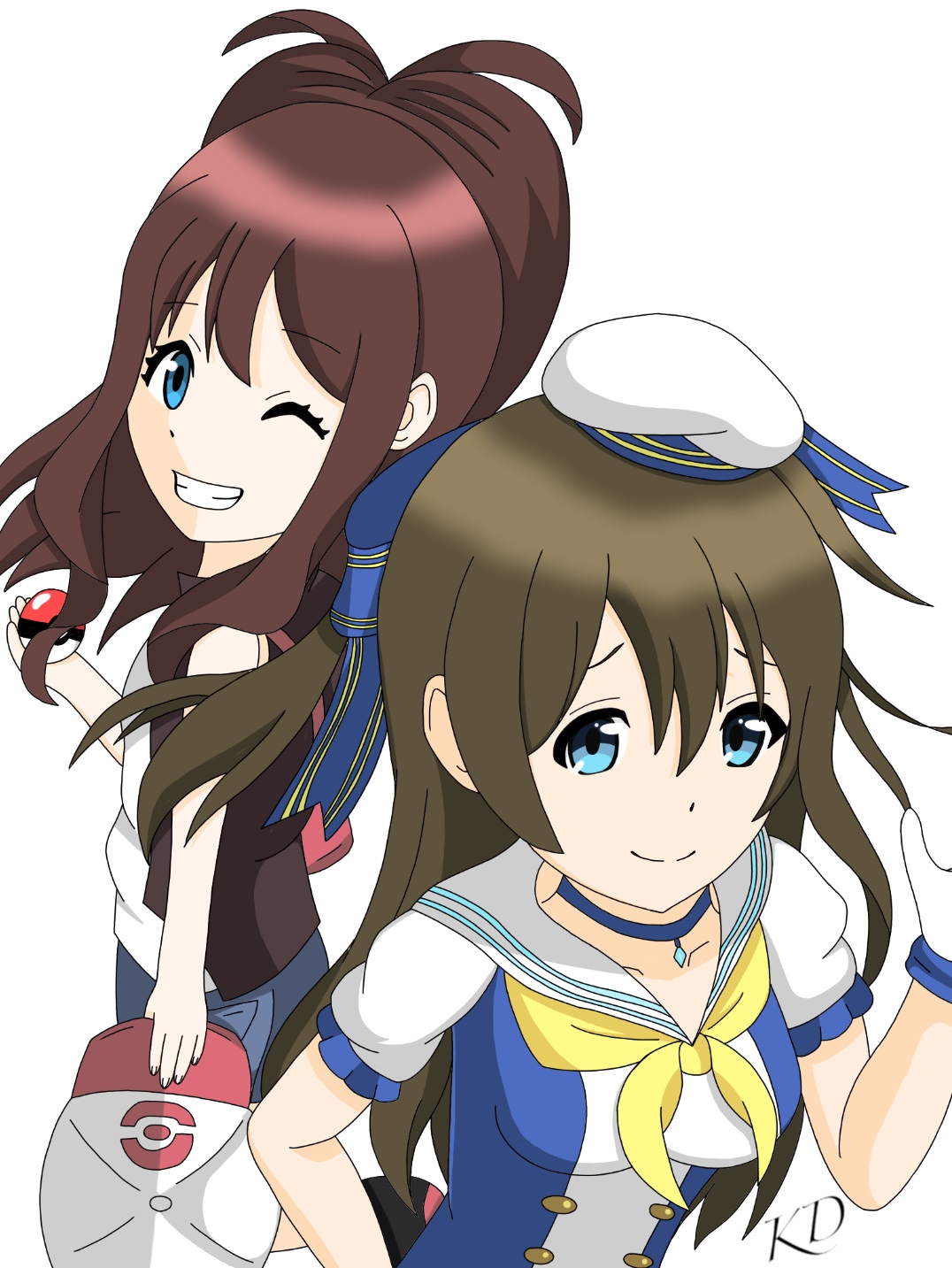 Hilda From Pokemon And Osaka From Love Live By Kawaiidovy369 On Deviantart Hilda From Pokemon And Osaka From Love Live By Kawaiidovy369 On Deviantart