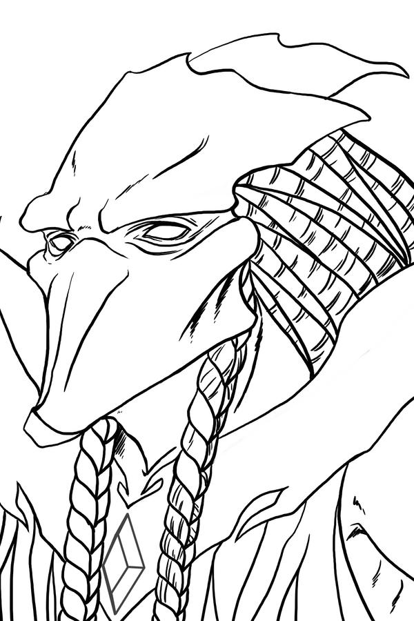 Protos Drawing Protoss lineart by mornmeril on DeviantArt