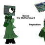 Danae the Motherboard ( new dandy's world OC )