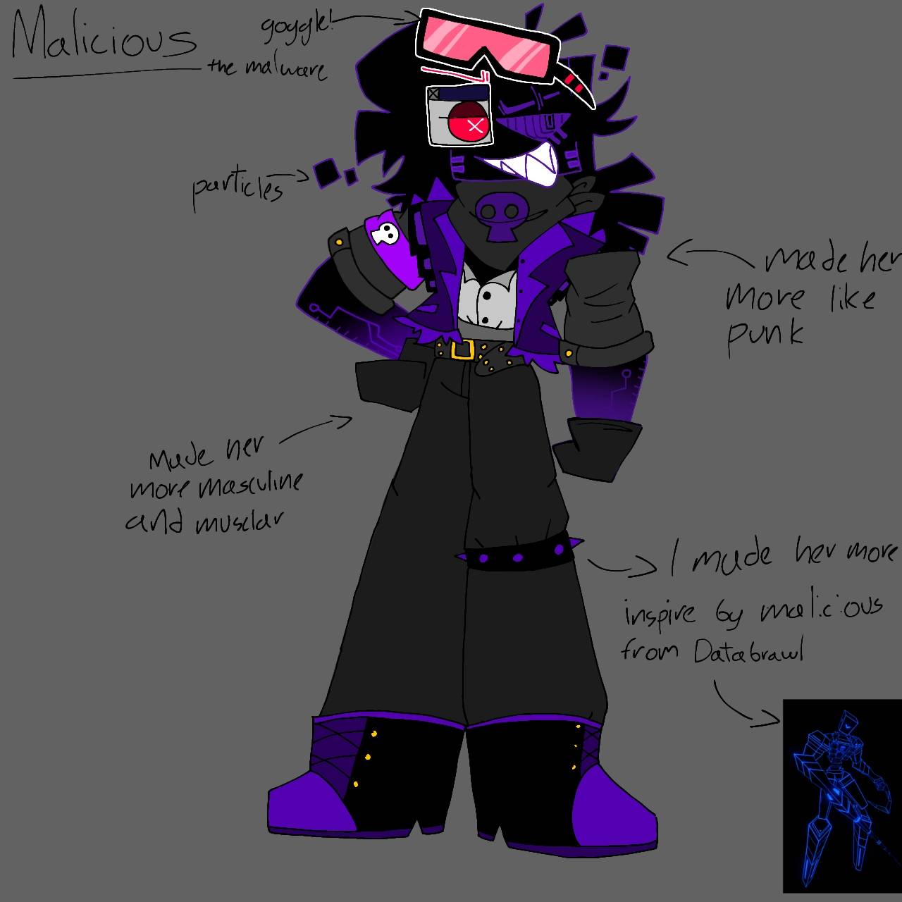 Malicious redesign by komohill on DeviantArt