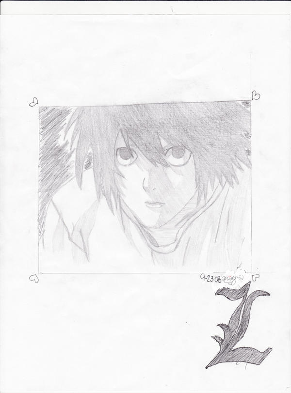 L from deathnote by mystery-drawing on DeviantArt