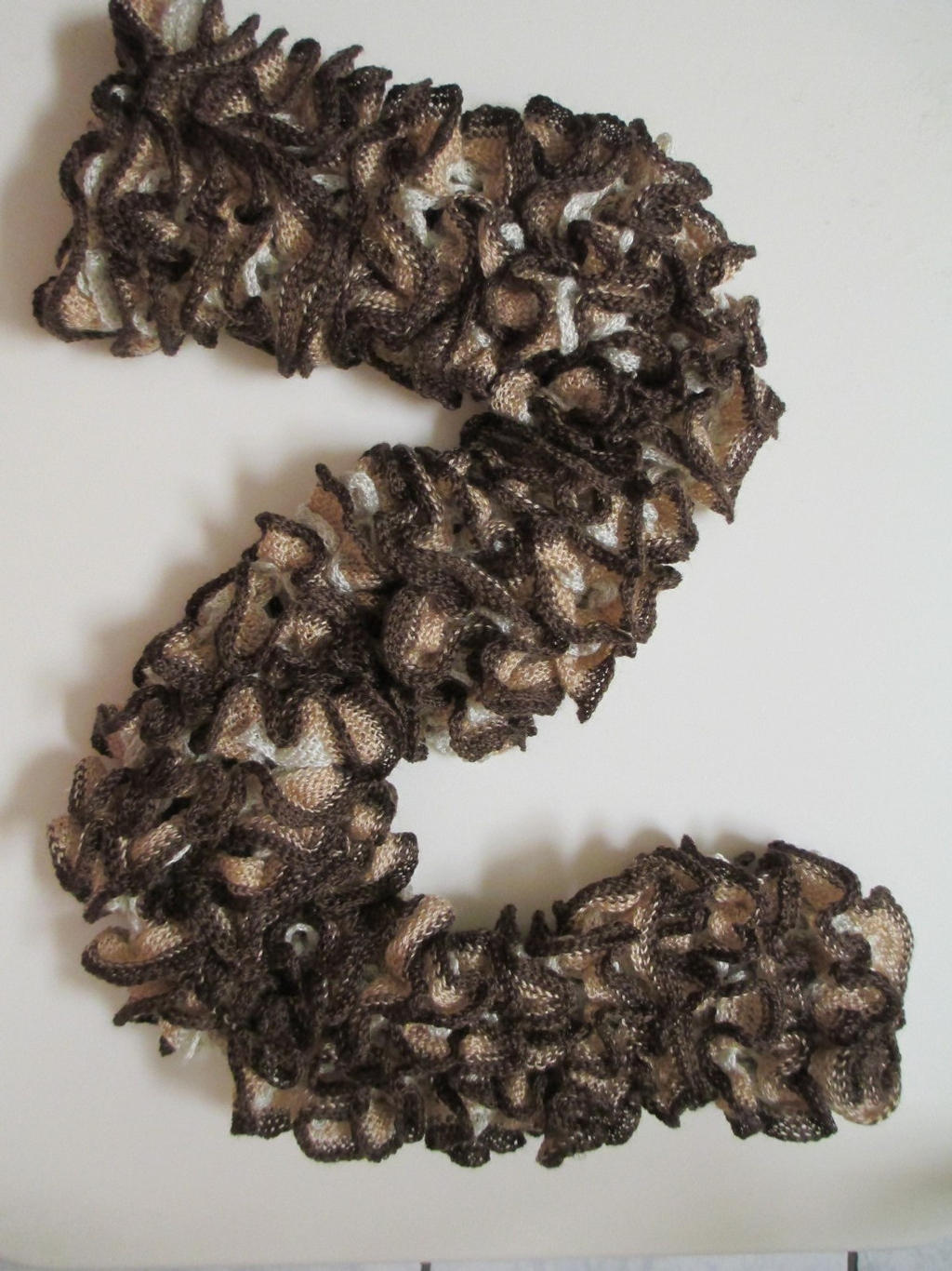 Knitted Frilly Scarf