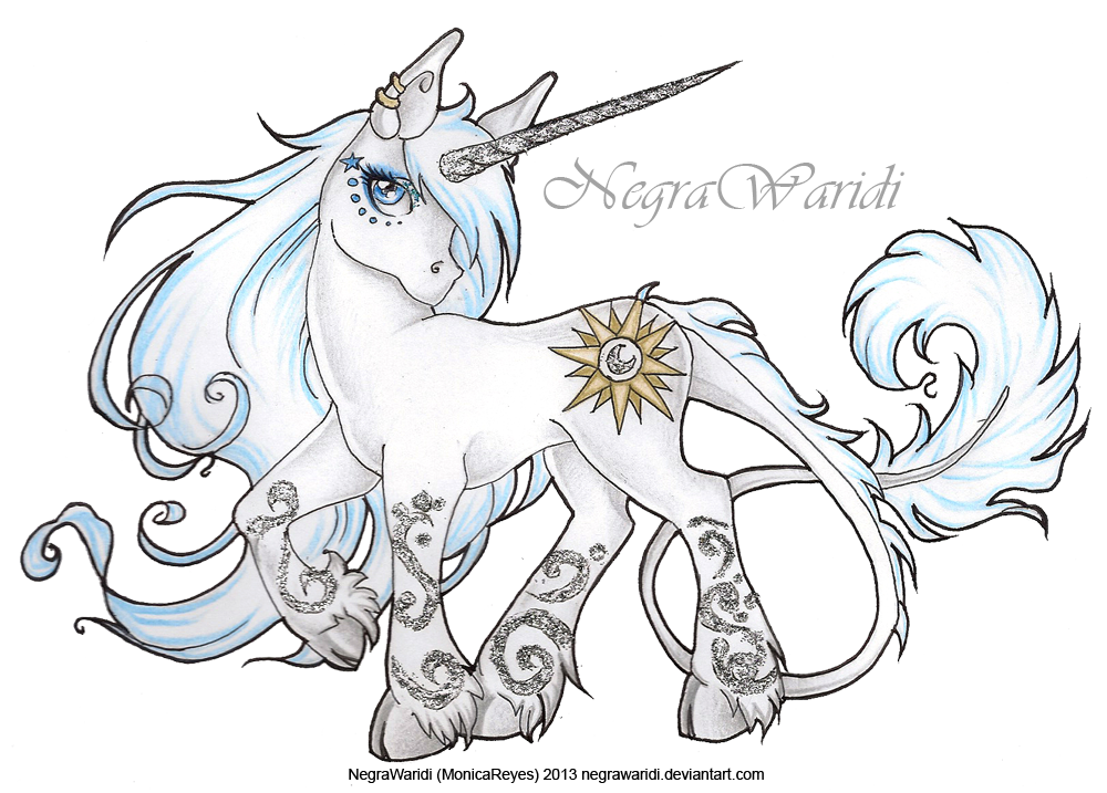 Silver unicorn