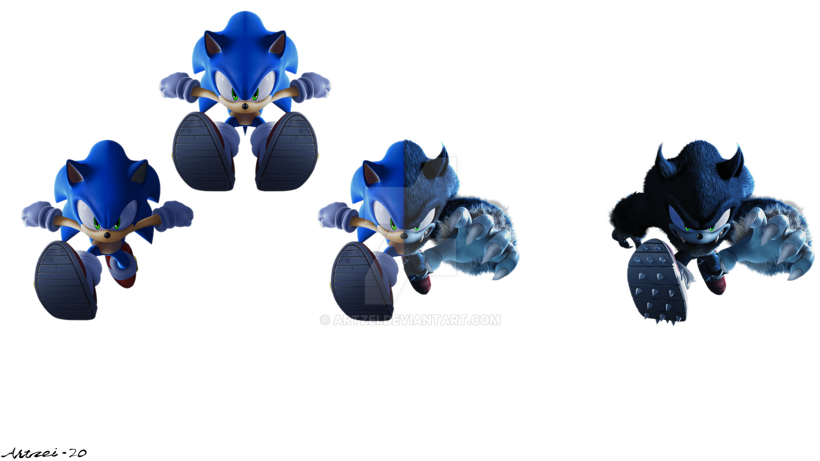 Sonic Unleashed render replications by Artzei on DeviantArt