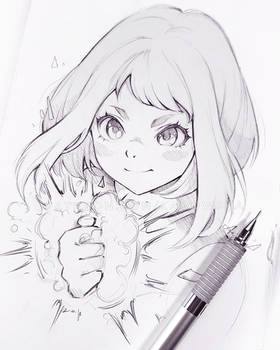 photo Ochaco Uraraka Cute Drawing explore the best uraraka art deviantart
