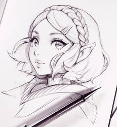 Zelda Breathe of the Wild 2 por Ladowska