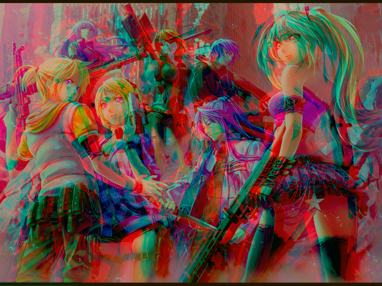 Image Relief 3D Anaglyph Rouge bleu