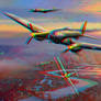 Military-aircraft 3D Red Cyan