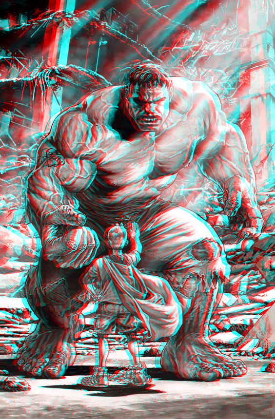 Hulk Conversion 3D red cyan