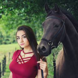 Girl and horse