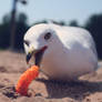 Seagull stealing my snack