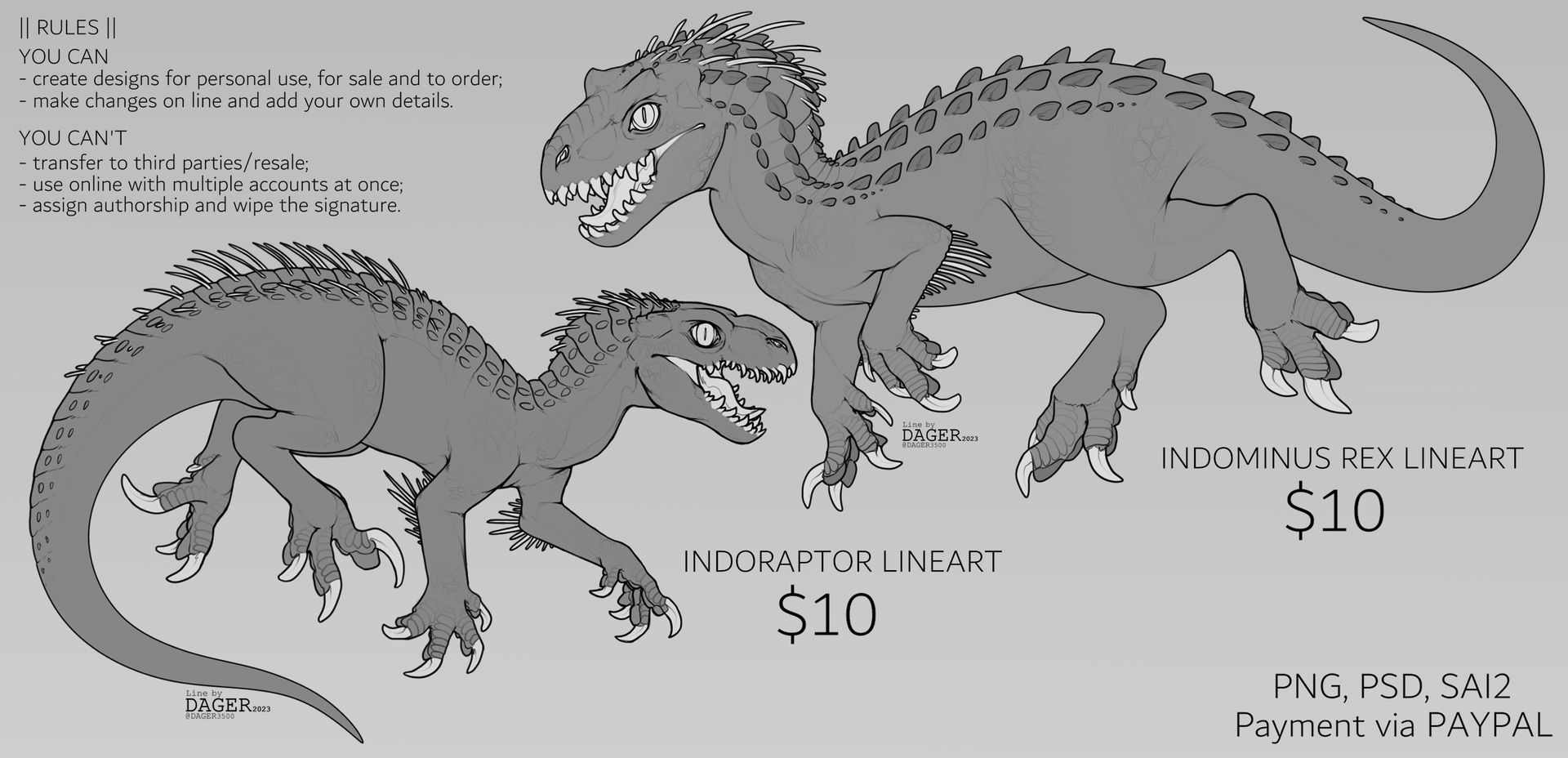P2U INDOMINUS REX/INDORAPTOR line bases! OPEN by DangeNight on DeviantArt