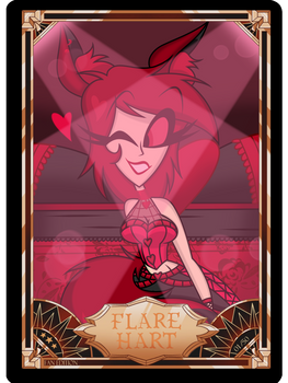 Hazbin Hotel trading card Flare Hart