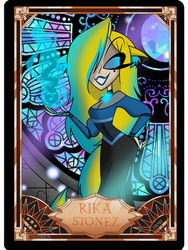 Hazbin Hotel trading card Rika Stonez