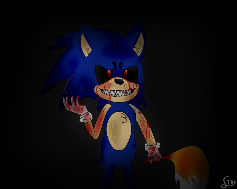 Sonic.exe (AKA Exetior) by SevaTheFox on DeviantArt