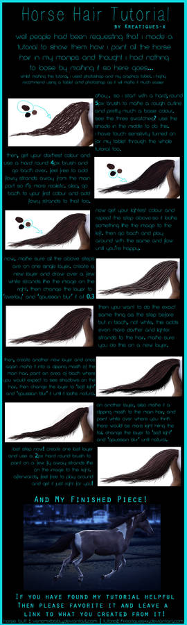 Simple Horse Hair Tutorial