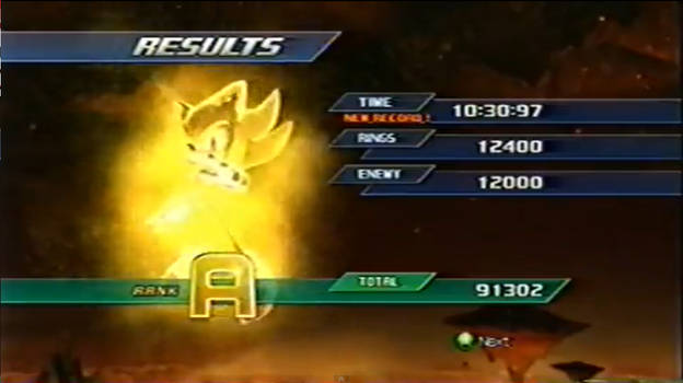 sonic unleashed final boss results pose
