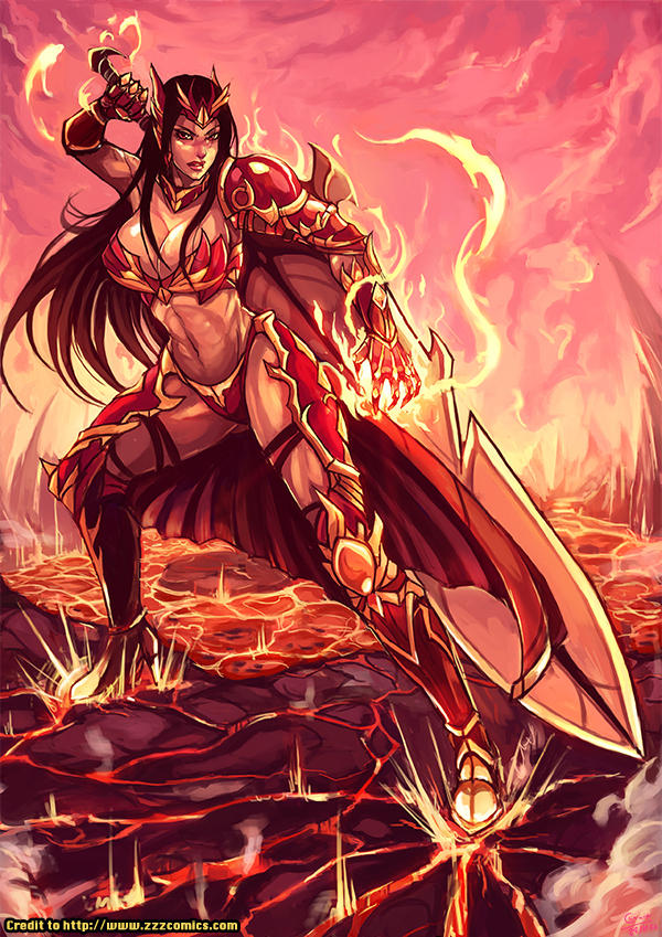 CM : Diana the valkyrie of fire by kachima on DeviantArt.