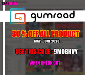 Gumroad discount 30% off  May-june