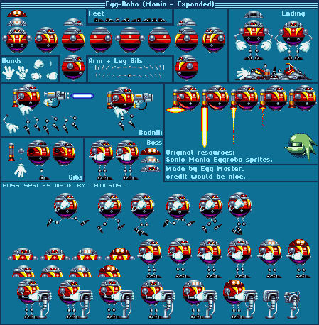 Custom / Edited - Sonic the Hedgehog Customs - Dr. Eggman (Classic,  Expanded) - The Spriters Resource