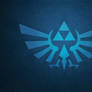 Minimalistic Blue Triforce wallpaper 2