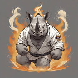 Rhino Jiu Jitsu fighter