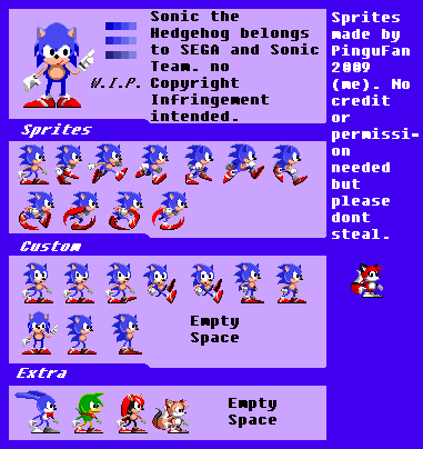 Sonic Custom Sprites by nikitaosx1016 on DeviantArt