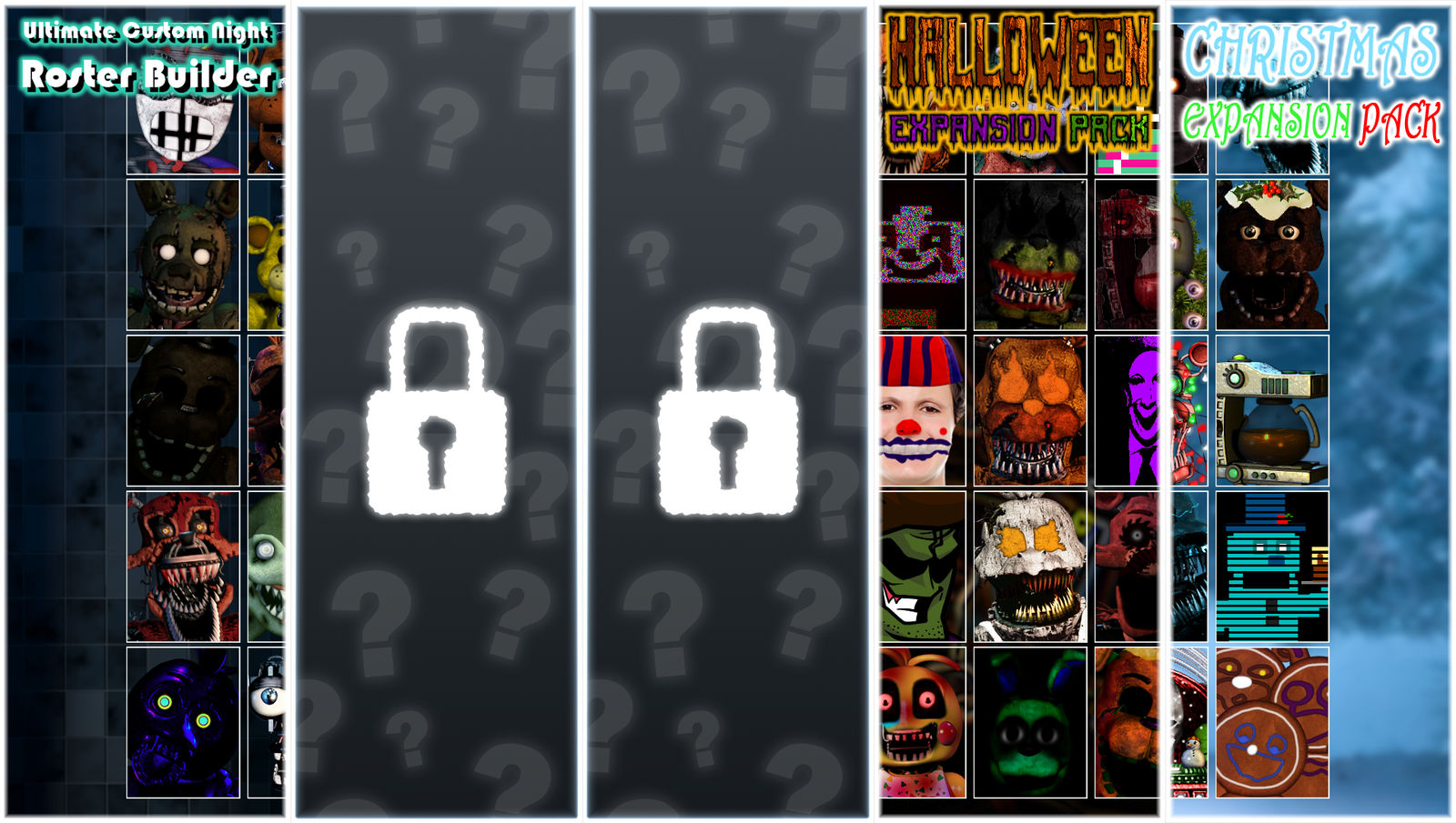 (3/5) Ultimate Custom Night Roster Builder v22.0 by IndieFandomFan on