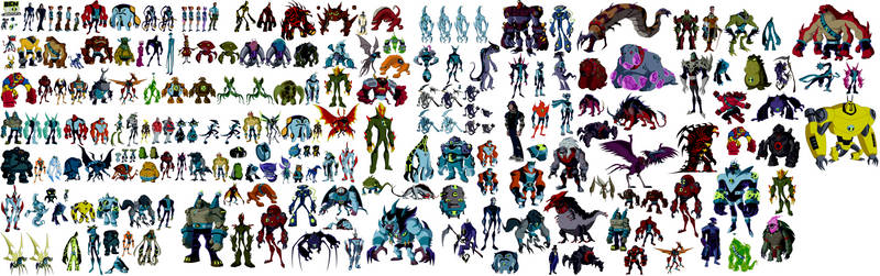 Ben 10 Omniverse Sprites at Night