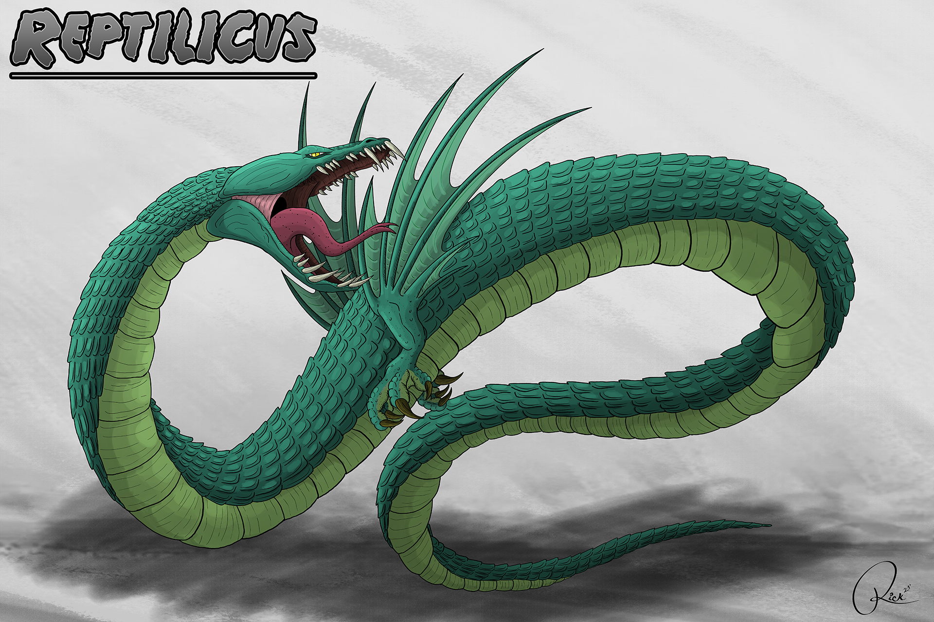 Neptilious Full Body Reptilicus by NecroTitanDesign on DeviantArt